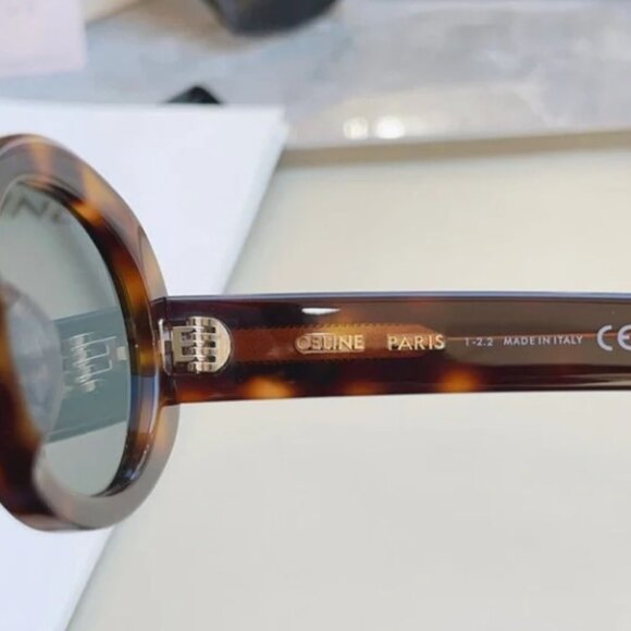 Celine Brown Tortoise Shell Sunglasses - Picture 9 of 9